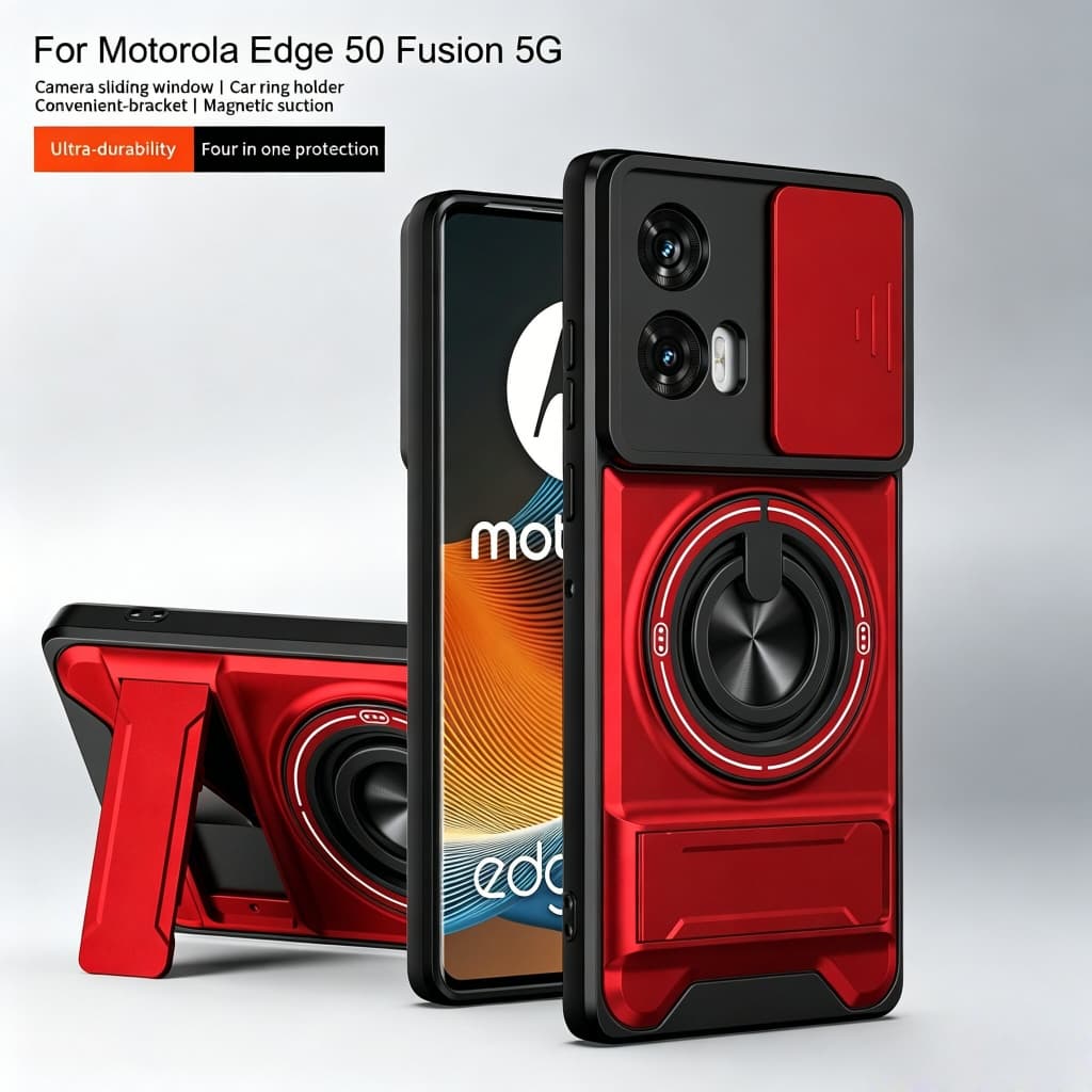 Magnético Capinha Motorola Edge 50 Fusion Moto G85 5G Caixa Dura Bracket Telefone Armadura À Prova De Choque