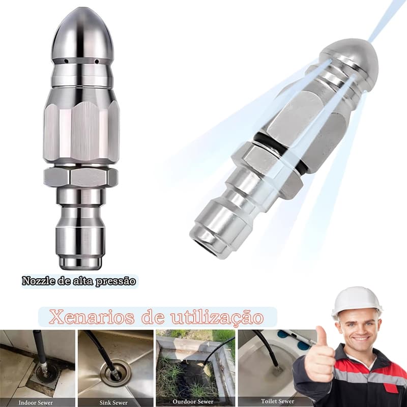 Bocal Jato Esgoto  1/4" Conector Rápido