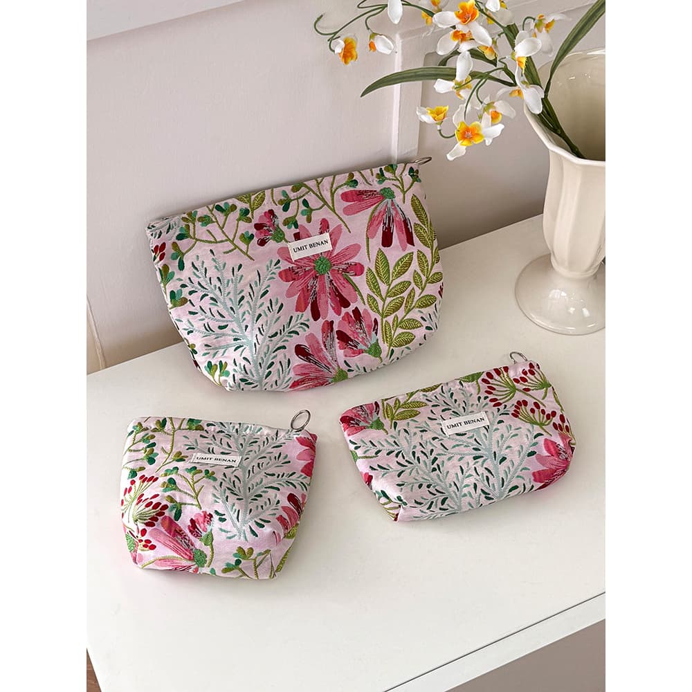 Bolsa De Maquiagem Portátil Para Viagem , Grande Capacidade , Fofa , Cosmética , Armazenamento Cuidados Com A Pele