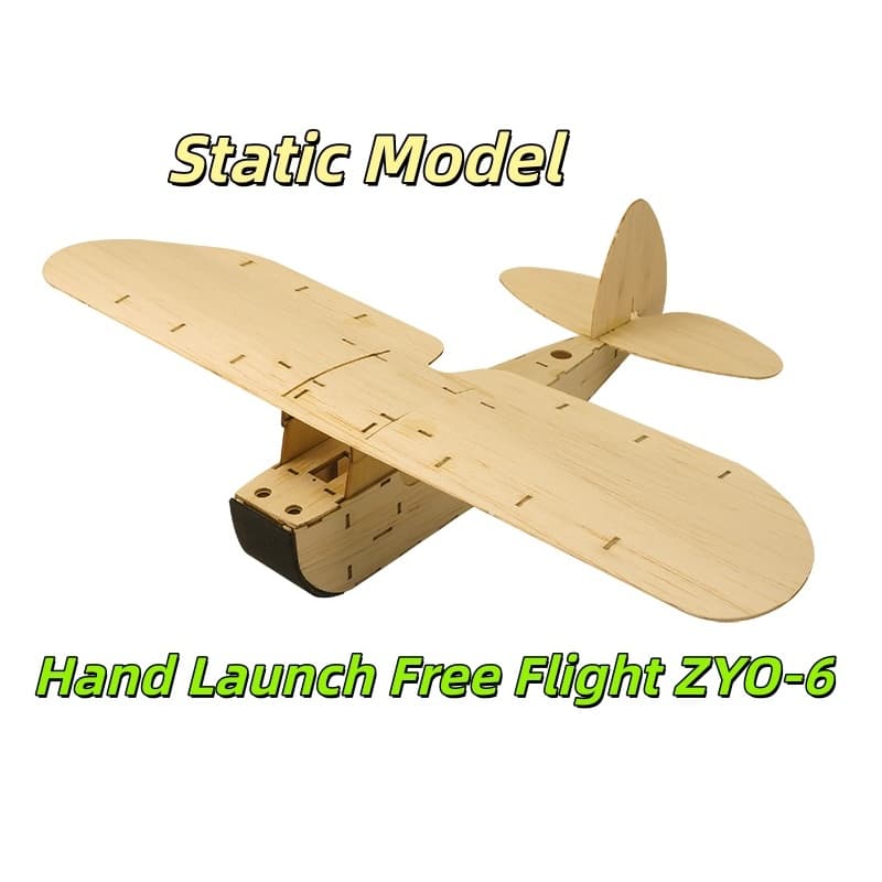Real Hawk Balsawood Avião De Vôo Livre ZYO-6 Madeira Modelo Meninos Presente De Natal