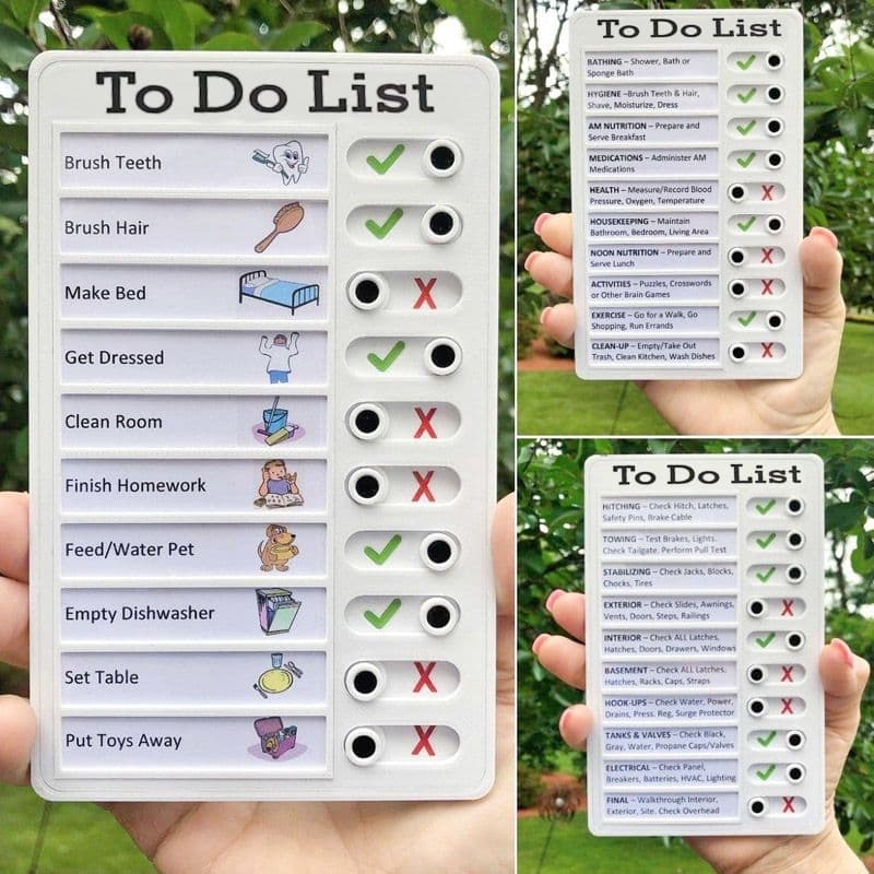 Quadro lista de tarefas infantil checklist customizável