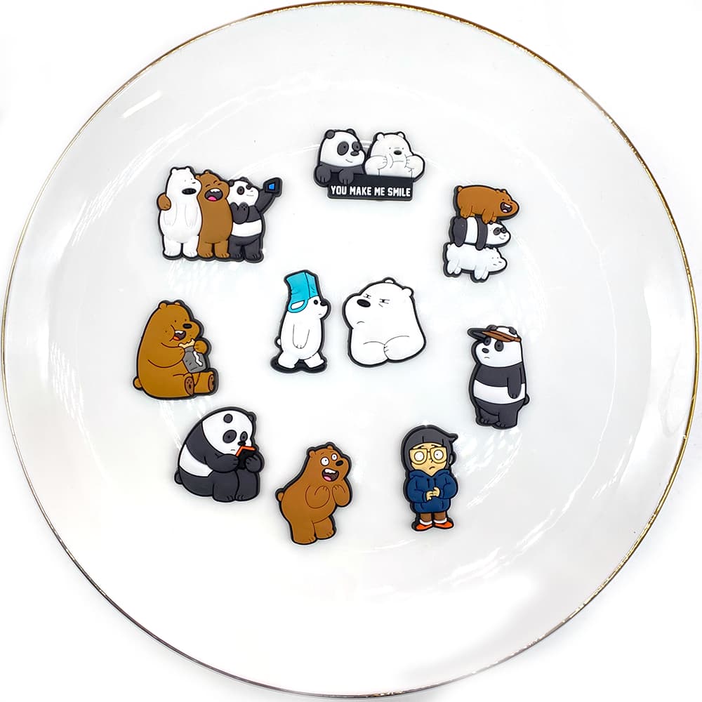 MEIDJ , Amuletos De Sapato , 10 Peças De Tamancos De Urso De anime Fofos De Desenho Animado , Acessórios Decorativos De