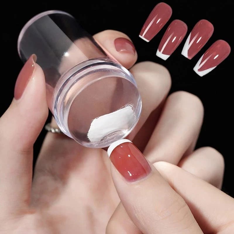 Ferramenta De Estampagem De Arte Em Unhas , Cristal Transparente De silicone A Óleo