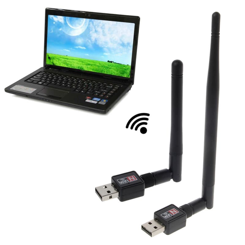 Adaptador receptor USB 2.0 sem fio 5DB WiFi computador Notebook