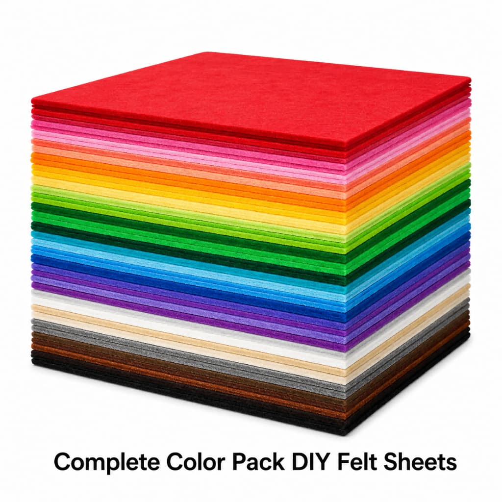 40pcs Conjunto De 10x10cm De Feltro De Veludo Coreano Bordado Em Para Crianças , Clip Doll DIY Quilted Bed Sheet Sewing Crafts
