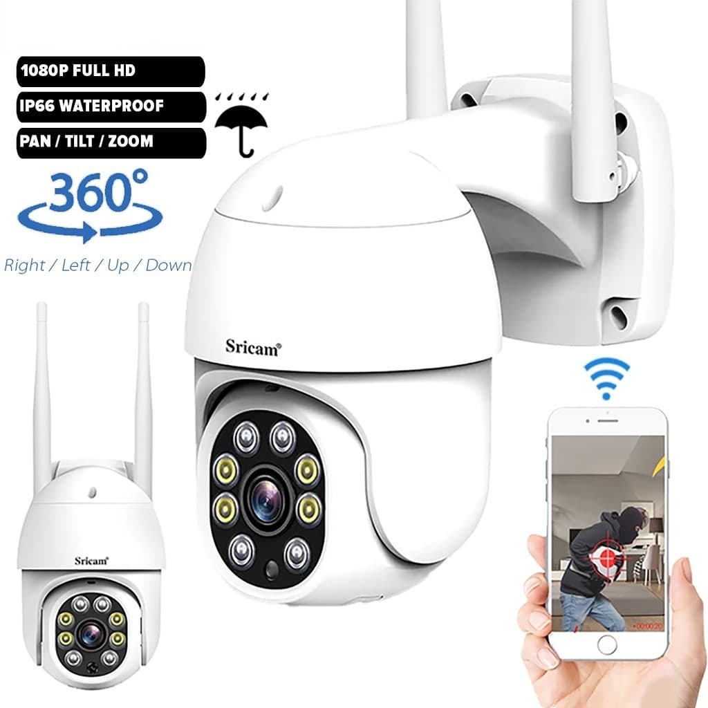 A7 360 Graus 1080P FHD Câmera De Segurança IP CCTV-IP66 À Prova D'água Com Visão Noturna Ip6