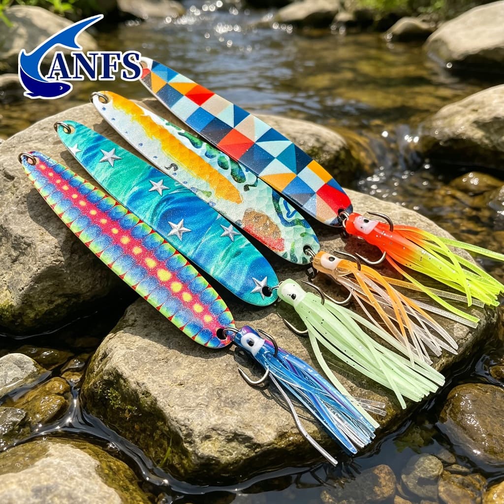 1 Peça Isca De Pesca De Metal , Iscas De Colher Com Ganchos Agudos Para Robalo Walleye Truta Água Doce Salgada