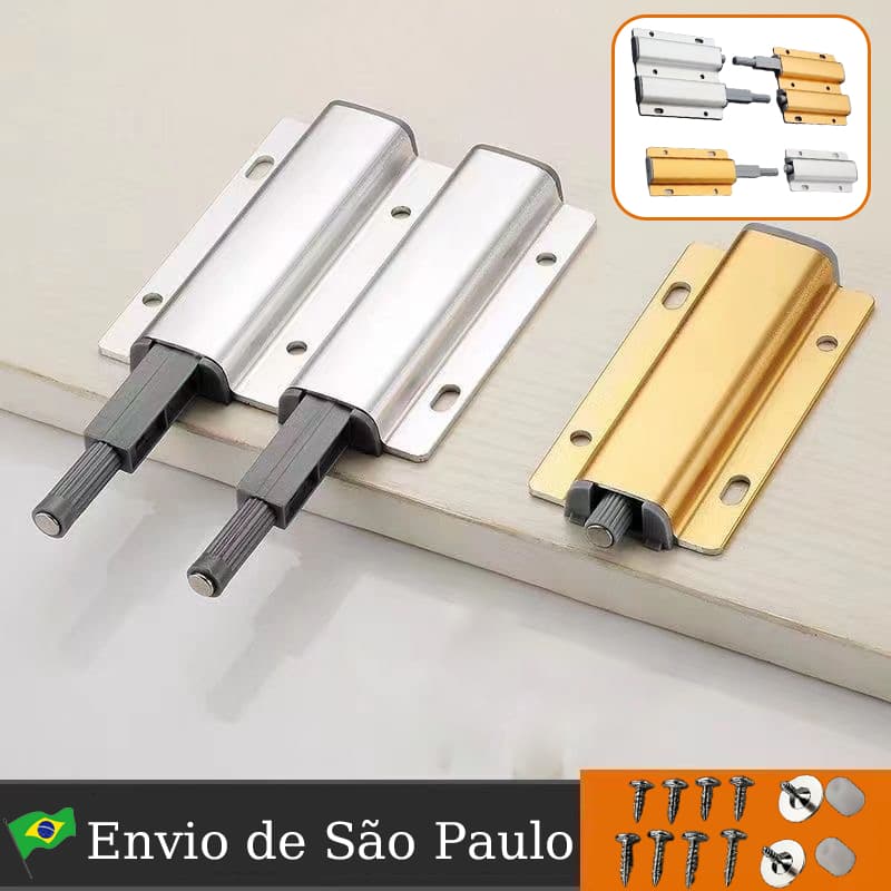 Fecho Pulsador Magnético Toque Sobrepor Tip-on Push Open Porta Armário Gaveta