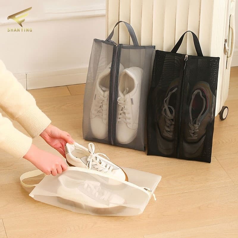 1 Peça Bolsa Portátil Para Sapatos De Viagem Organizador De Armazenamento De Grande Capacidade Com Alça , À Prova De Poe