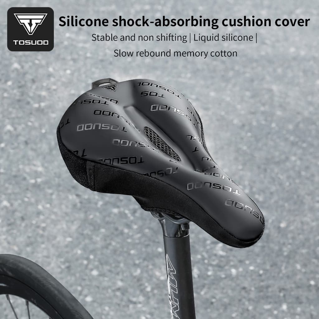 Capa de Banco de Silicone Espessa TOSUOD, Capa Universal de Selim para Mountain Bike, Capa de Banco Ultra-Macia com