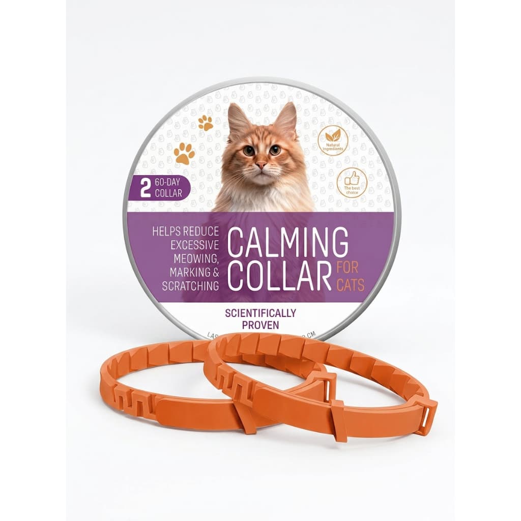 Coleira Calmante Para Cães E Gatos , 2 Pacotes , Feromônio , Sem Sedatives , Segura , 60 Dias , Ajustável , De Longa Dur