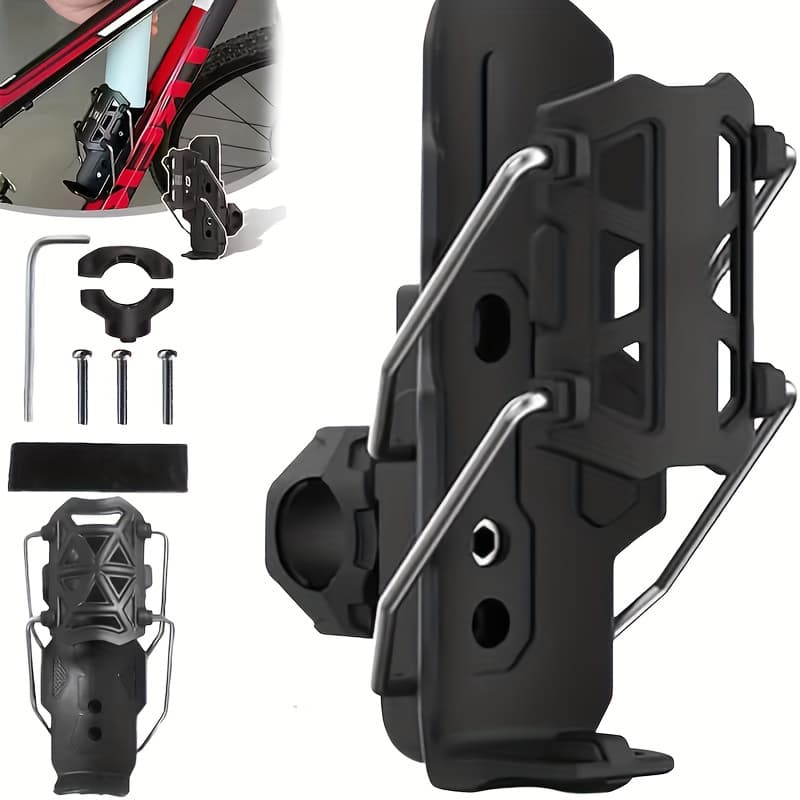 Suporte Ajustável 360 ° Garrafa Universal Porta Copo Clipe Rápido para Motos Bicicletas Bike