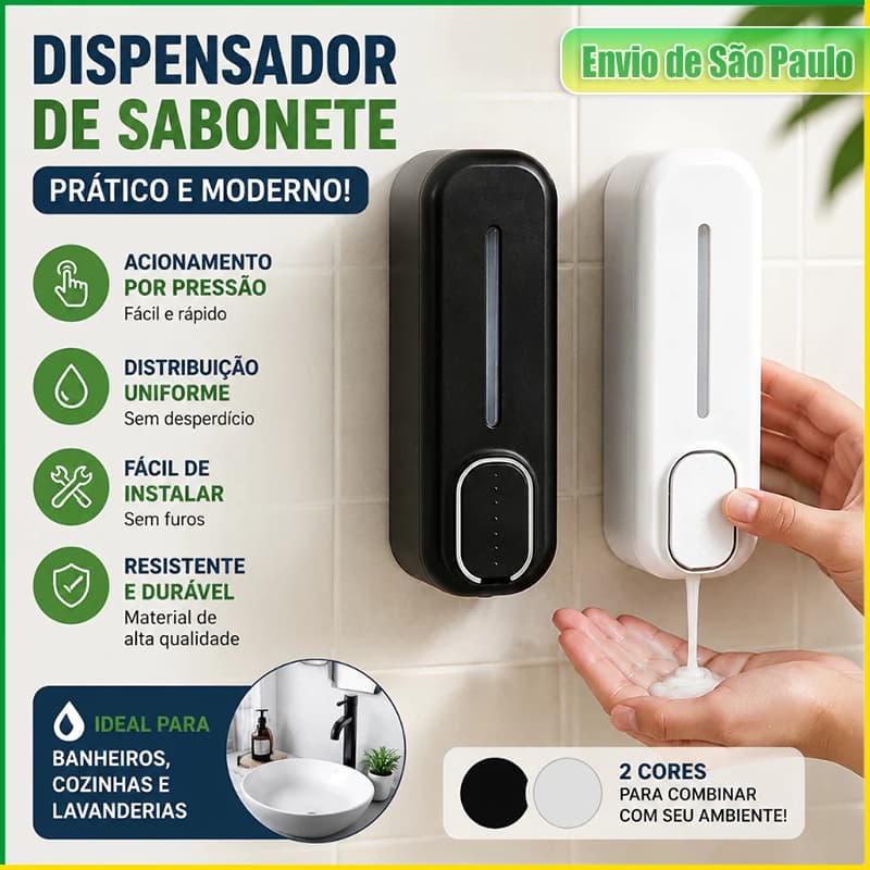 350ml Dispenser Sabonete Sabão Líquido Porta Saboneteira De Parede Banheiro