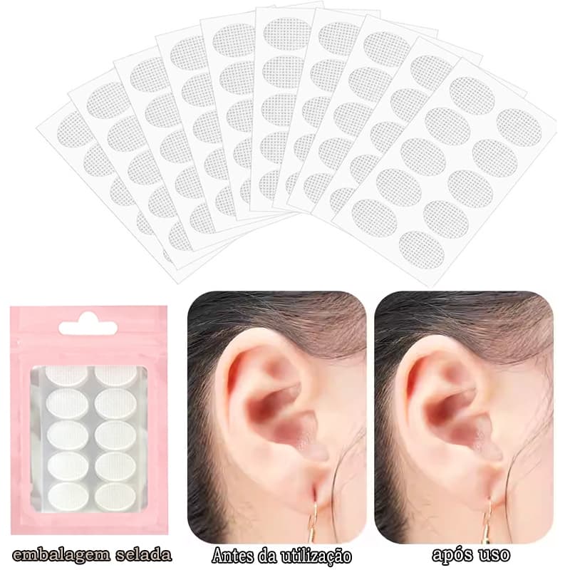 Adesivo kit 100/200/300 PCS Sustentação Orelha Rasgada Alongada Machucado Brincos Pesados Prático Invisível