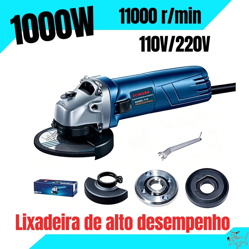 Esmerilhadeira e Lixadeira Angular universal BOSCH Profissional 1000W Lixadeira Elétrica Serra Elétrica