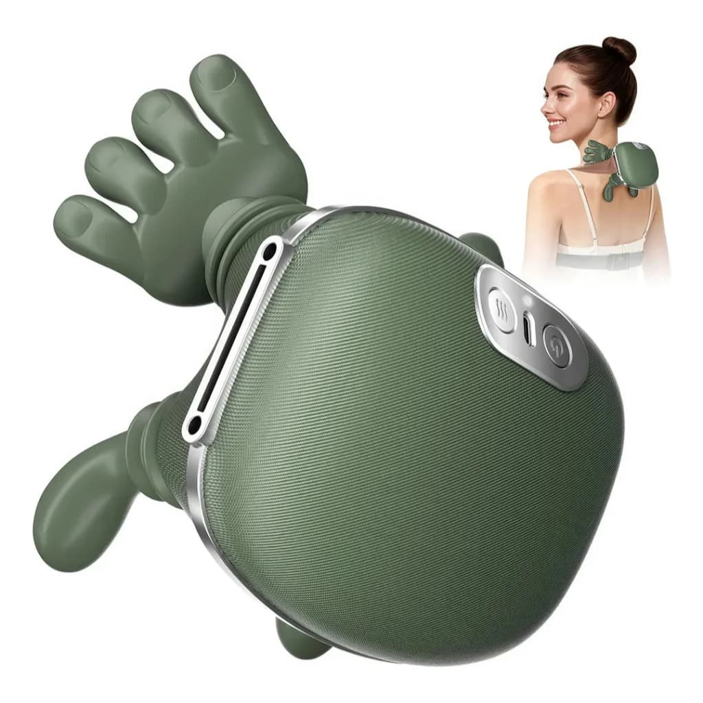 Massageador Elétrico Pescoço Ombros Cervical Com Calor Infravermelho Relaxamento Alívio Dores Portátil