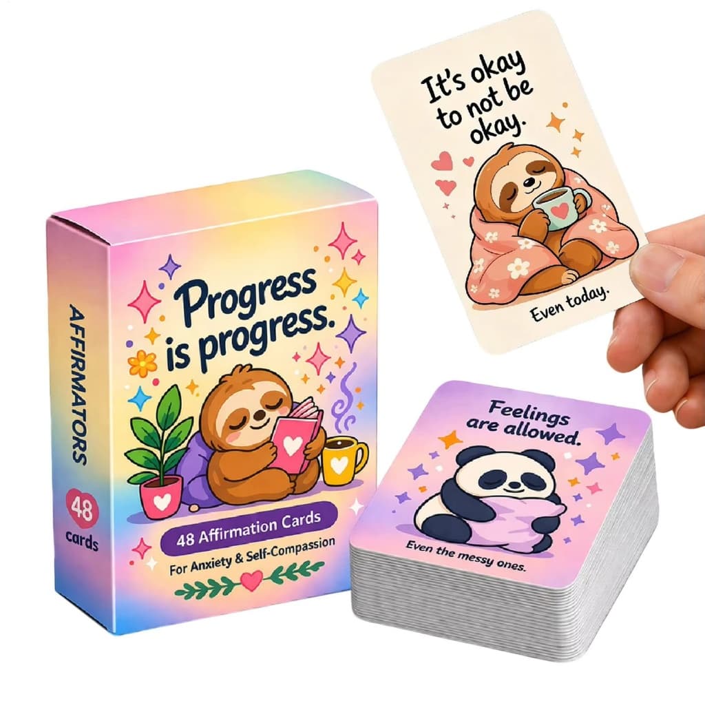 Gestão Emocional Pré-Escolar , Cartão De Psicologia Positiva Inspirador , humor Inglês Alívio Do Estresse Afirmação