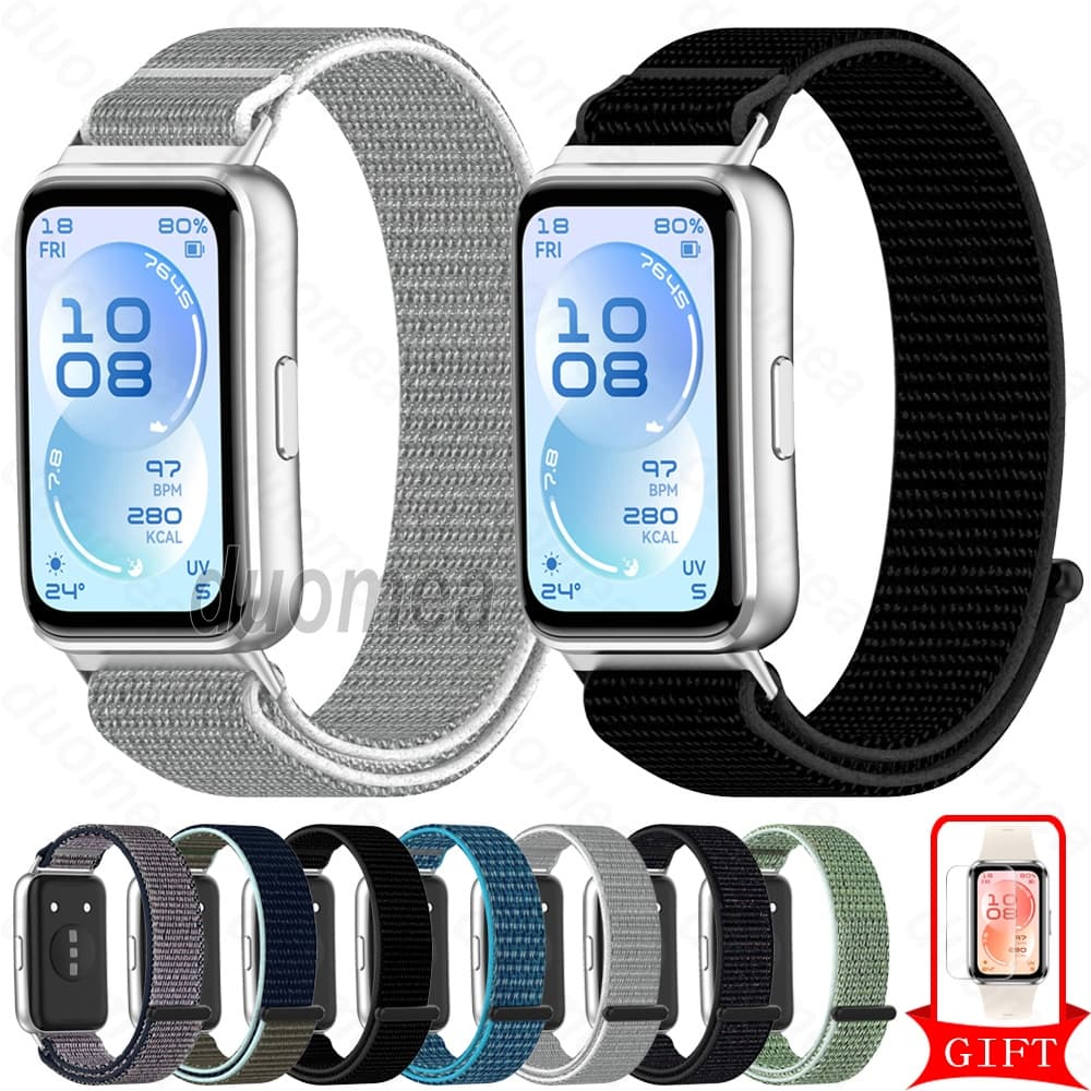 Pulseira De Nylon Acessórios Para Huawei Band 11 10 9 8 / Huawei Band 11 Pro