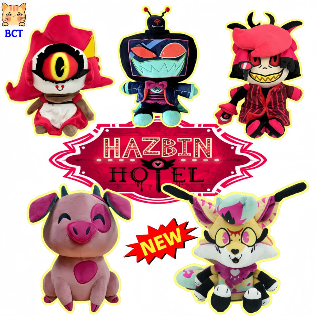 BCT ✨ Pelúcia Hazbin Hotel Novo Beelzebub VOX Plushies Travesseiro Macio Boneca Diversão Brinquedo De Presente Para Meni