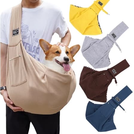Bolsa mensageiro para animais de estimação, portátil, mochila respirável de grande capacidade, adequada para passeios di