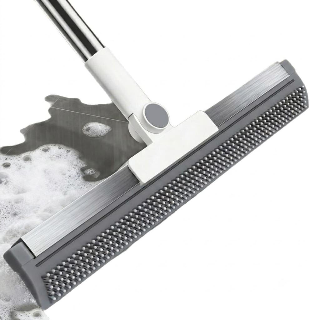 Rodo Vassoura Magica Silicone 180 Graus Limpa Embaixo De Moveis Nao Gruda Cabelo Banheiro Cozinha