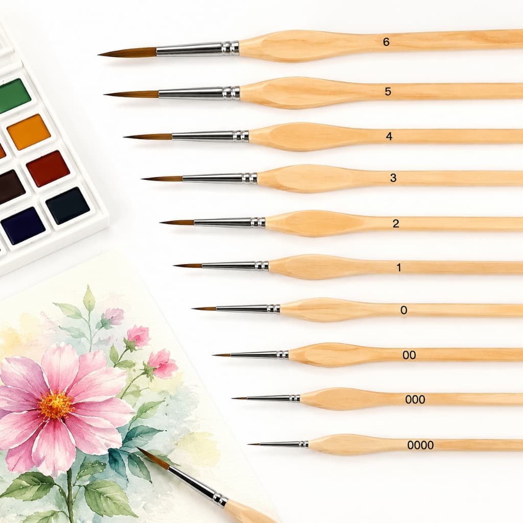Conjunto De Pincéis De Artista Profissional De 11 Peças Para Pintura A Óleo E Acrílica , Presente De Feriado