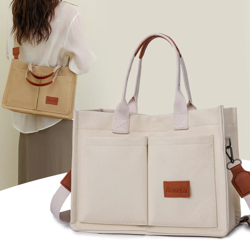 Bolsa Tote Mini Feminina Minimalista com Porta-Notebook Executiva Trabalho e Faculdade