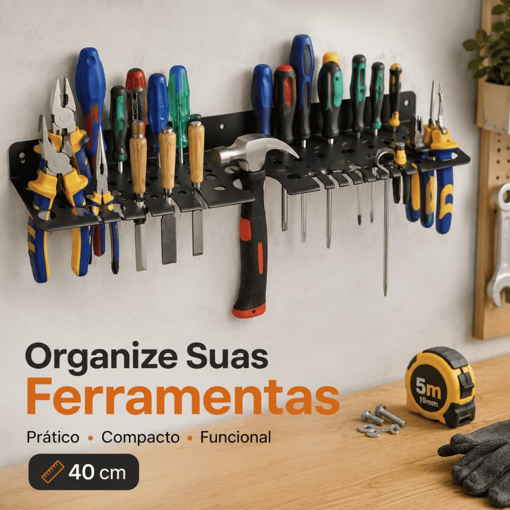 Suporte Ferramentas Parede Chave de Fenda Chave Philips