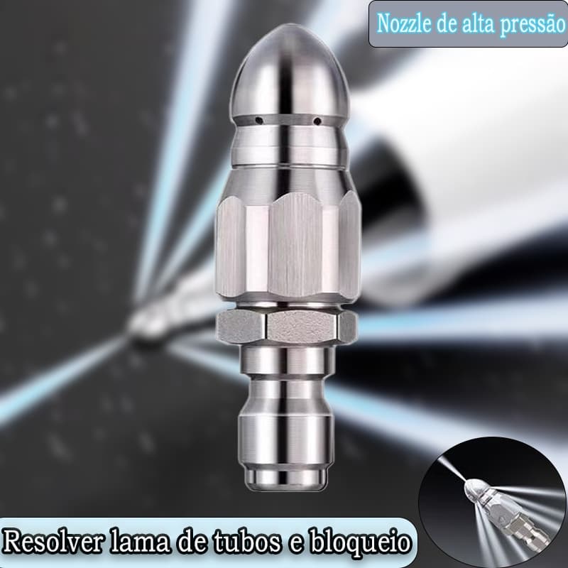 Bocal de Jato de Esgoto com Conector Rápido de 1/4" Lavadoras de Pressao