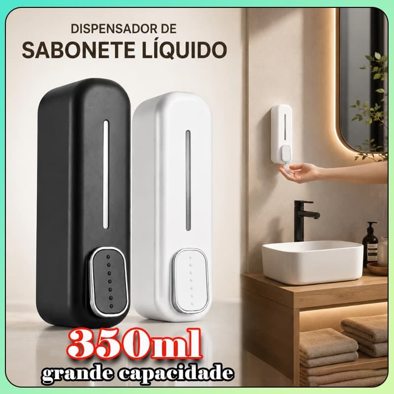 Dispensador De Sabão Manual Montado Na Parede , Gel Para As Mãos , Recipientes Líquidos Sabonete , Shampoo , Condic