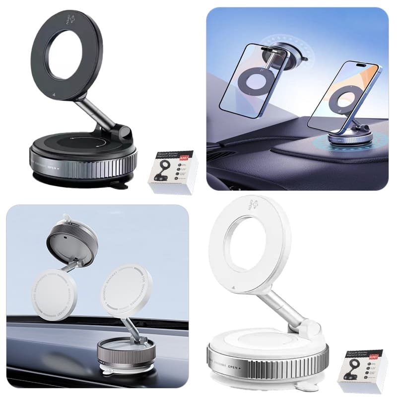 Suporte para celular para carro carregamento 360°Giratório Universal Multifuncional Ventilacao
