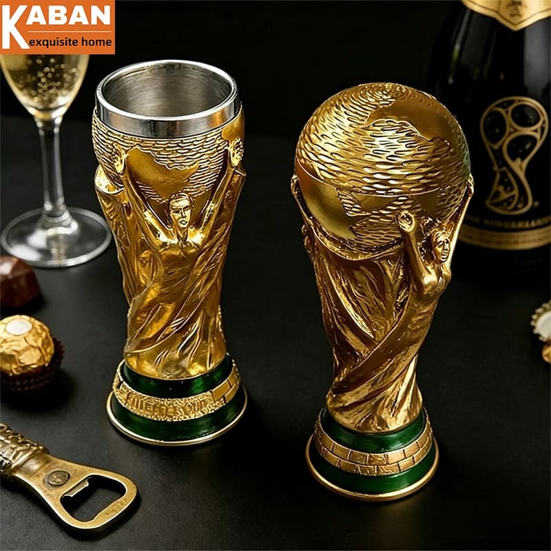 Caneca De Cerveja Troféu Da Copa Do Mundo , Resina De Aço Inoxidável , Copo Hercules 2026 , Fãs De Futebol , Presente Co