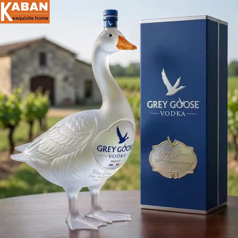Garrafa De Vinho Vodka De Ganso Cinza Francês , 30o Aniversário , Vidro De Borosilicato Alto , Jarra De Licor Artesanal