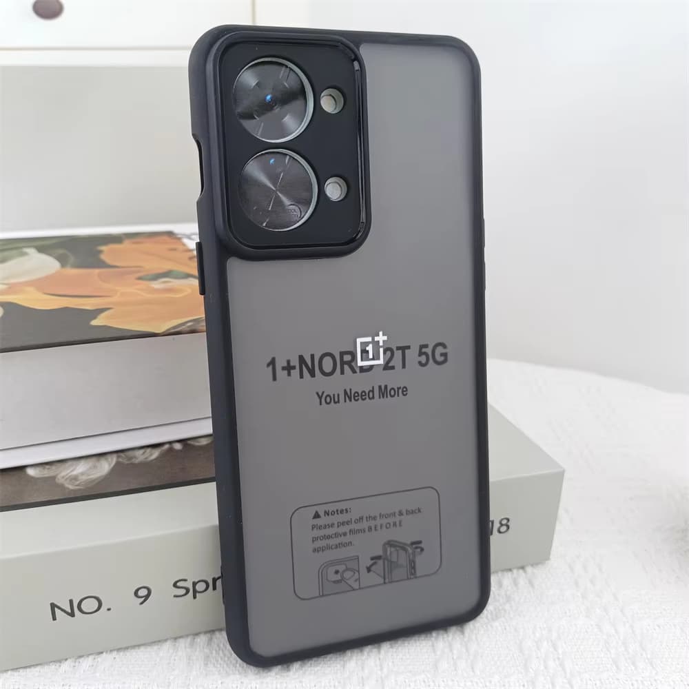 Para OnePlus Nord 2T CE 2 3 4 Lite 5 6 Caso PC Claro Preto Capa 1 + 15 13 13S 12 11 10 9 R 8 7 Ace 6 T 5 3 2 Escudo Tras