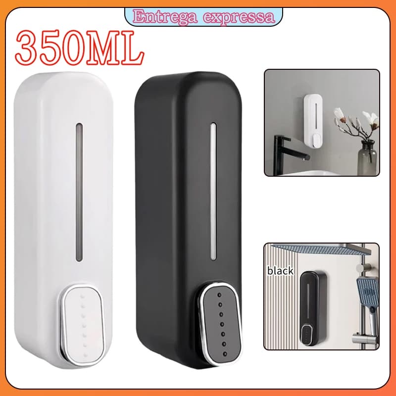 300ml Dispenser Sabonete Sabão Líquido Porta Saboneteira De Parede Banheiro
