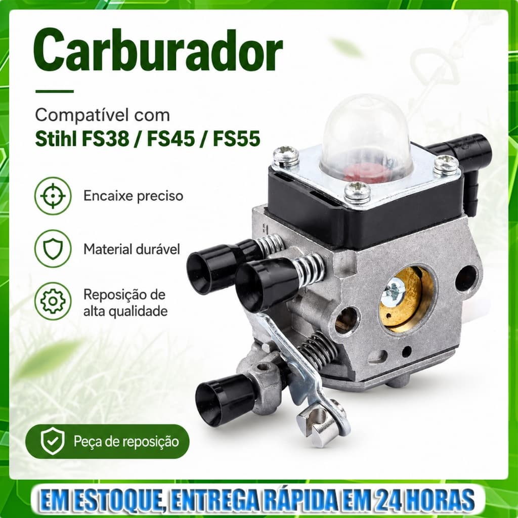 Carburador Para Roçadeira Stihl Fs55 Fs45 Fs38