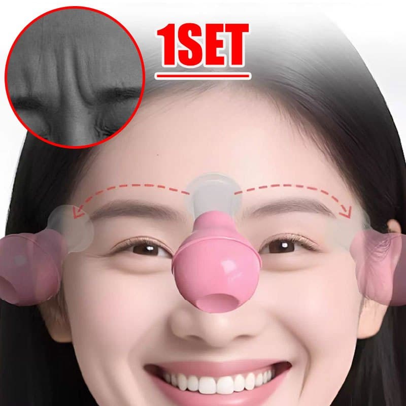 1 conjunto/disco de sucção profunda para sobrancelha facial-aliviar rugas sobrancelha ventosa facial massageador-sucção