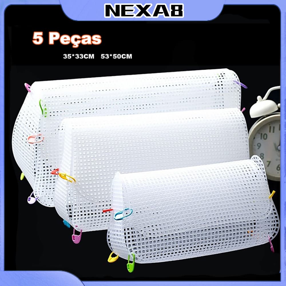 5 Peças Kit Estrutura Para Bolsa De Crochê Malha Chenille  35*33CM 42*46cm 53*50CM (tela plástica)