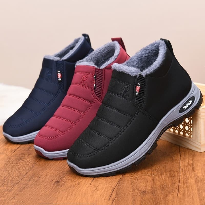 Botas De Inverno Super Quentes – Sola Grossa Antiderrapante Neve Masculinas E Femininas De Salto Baixo Bico Redondo