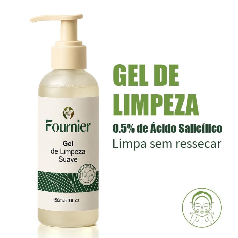 FOURNIER Gel de Limpeza Facial Suave 150ml com Ácido Salicílico e Glicerina