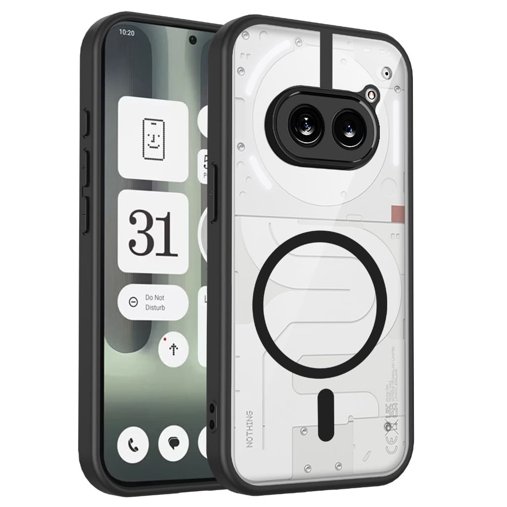 Capa Acrílica Para Nada Telefone 2A Fita Magnética Anti Queda Silicone Escudo Phone2a