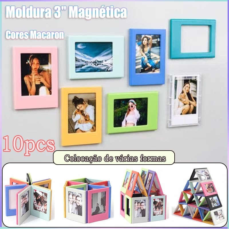 10 PCS Molduras Magnéticas - Instax