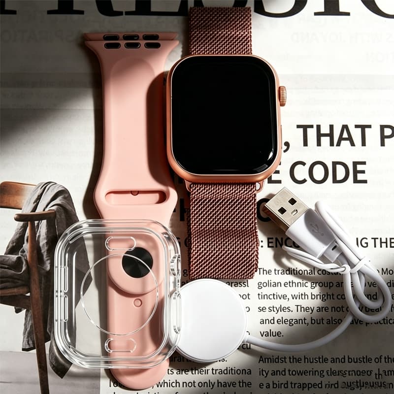kit Smartwatch Relógio Inteligente 38mm/45mm ultra 2 Em 1 Presente Digital Pulseira Colorida Rastreador De Freqüência Ca