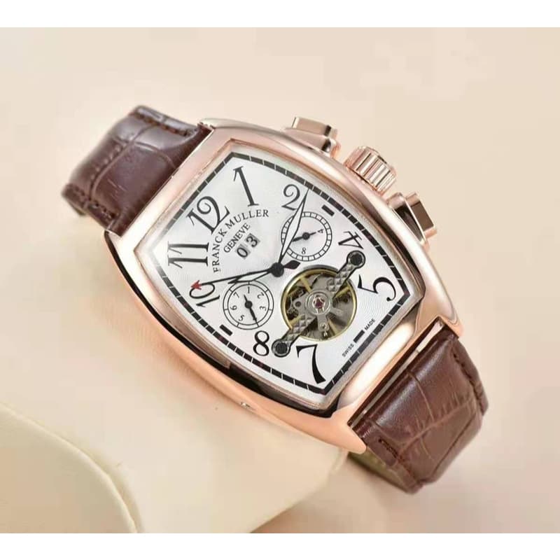 Relógio masculino moda turbilhão relógio mecânico de cinco mãos série FRANCK MULLER relógio de pulso marca superior FM