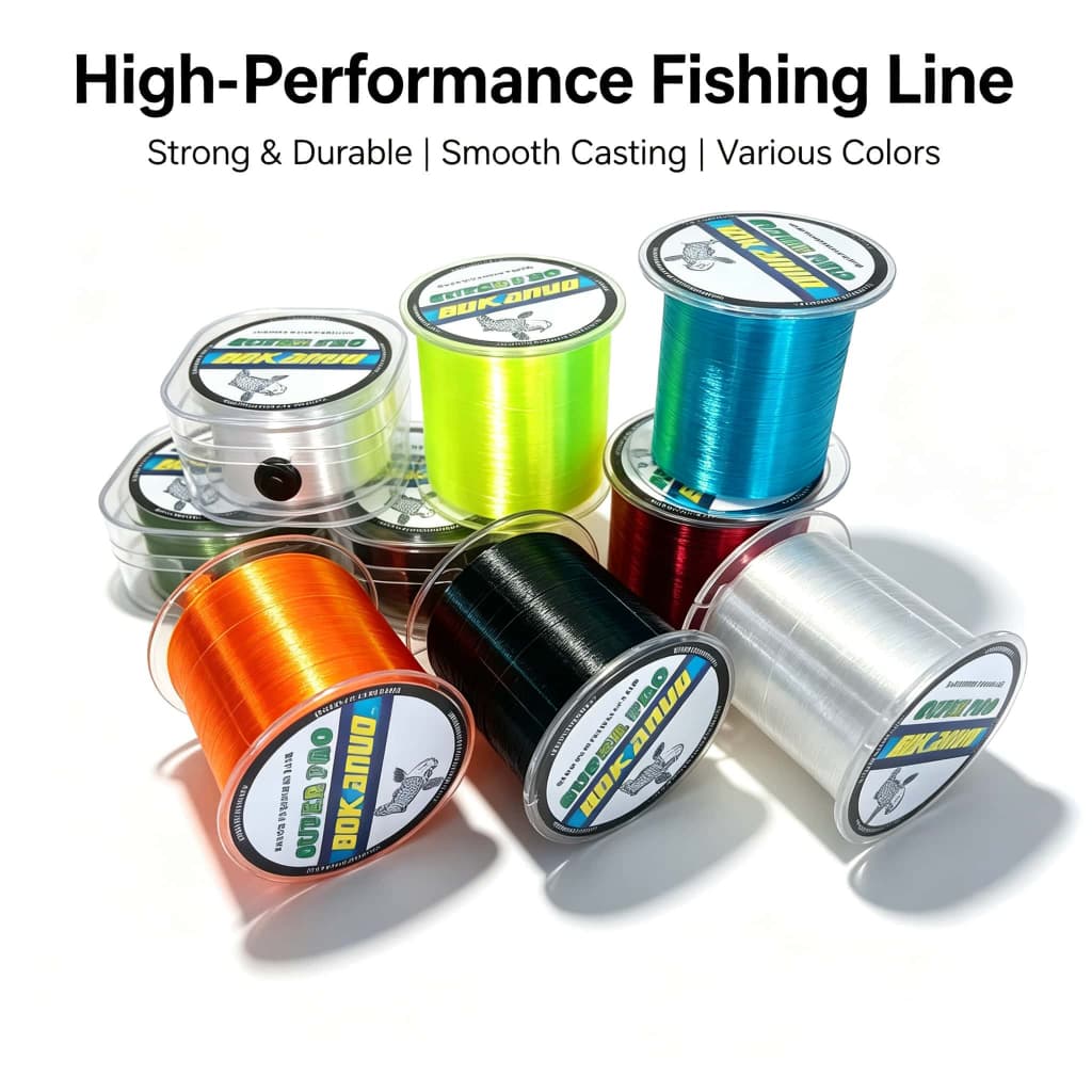 Linha De Pesca De Nylon BOKANUO 200m 500m Super Pro , Monofilamento Resistente À Abrasão E