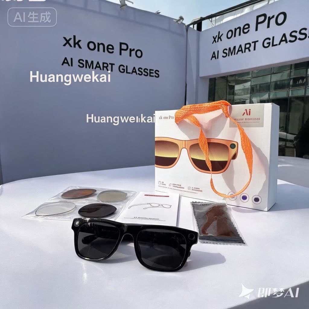 Xk one pro 8mp Smart Al Camera Óculos bluetooth Assistente De Voz De Sol Anti-Luz Azul Música VS s1 s2 max m02 ultra mt5