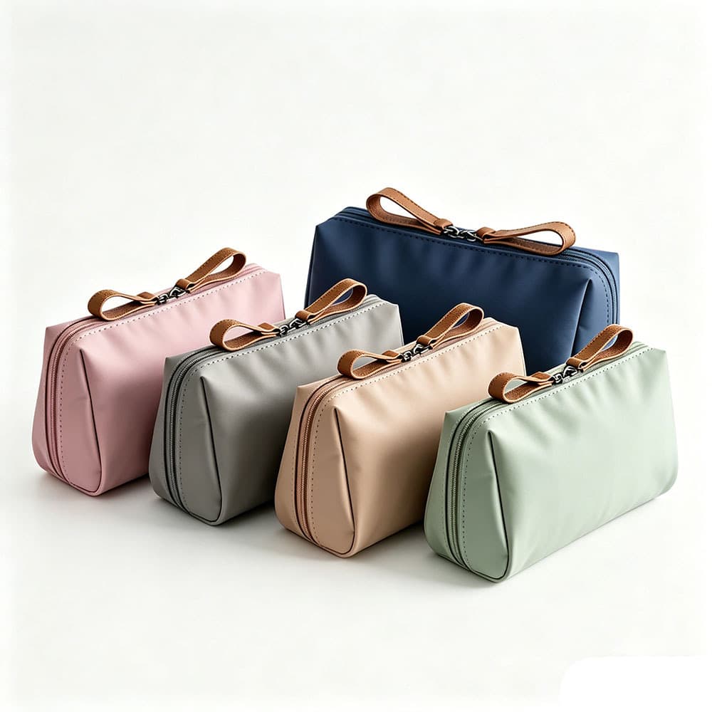 Mini Bolsa De Maquiagem Portátil Minimalista Organizador De Cosméticos De Viagem Elegante Batom