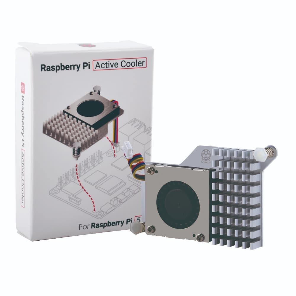 52Pi Raspberry Pi 5 Ventilador De Resfriamento Oficial Active Cooler Dissipador De Calor De Alumínio Para RPI 5
