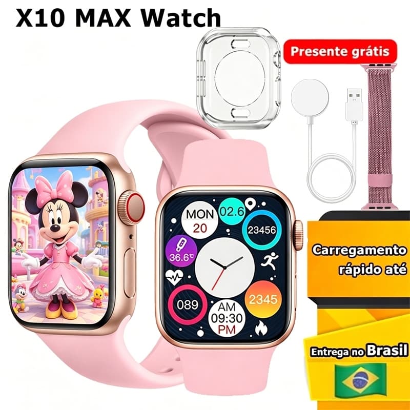 Relógio inteligente WatchX Mini estilo duas alças 38mm 45mm Original masculino feminino SCNB