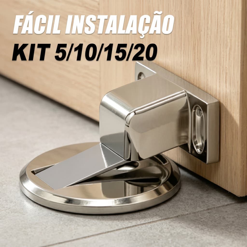 KIT 5/10/15/20 Prendedor Porta Magnético Redondo Ultra Fino Aço 304 Inoxidável Prateado